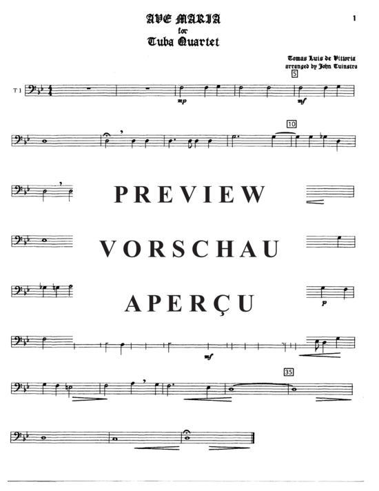 Produktgalerie: Seite 8 von 9 Ave Maria , , (Tuba Quartett EETT)