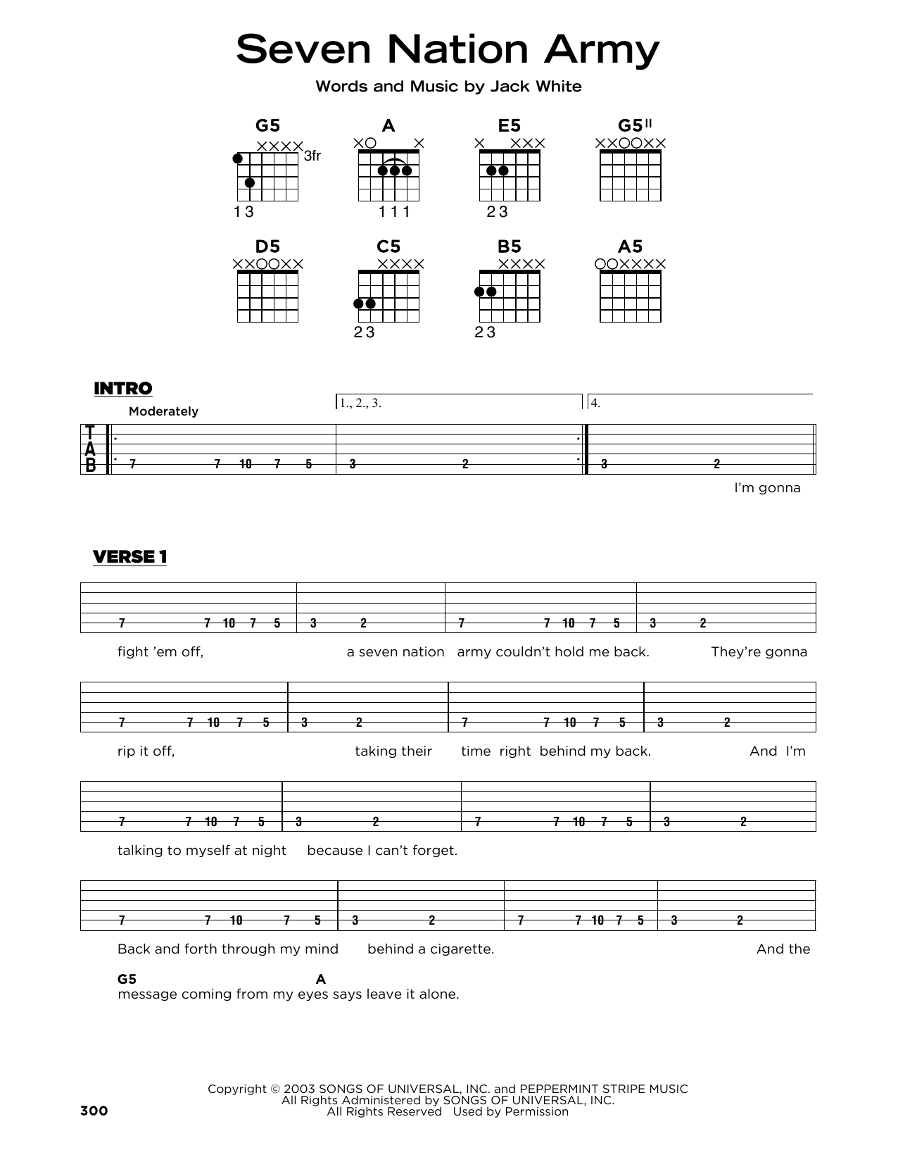 Produktbild zu: Seven Nation Army