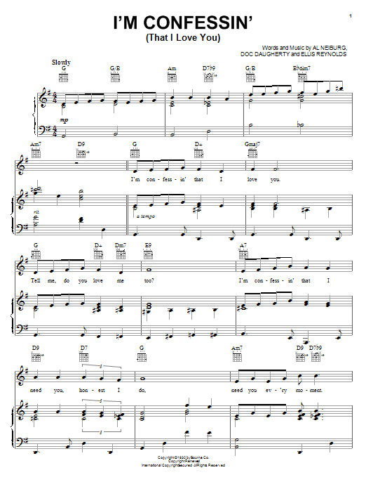 Produktbild zu: I'm Confessin' (That I Love You)