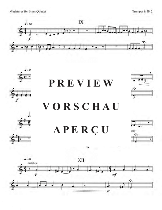 Produktgalerie: Seite 20 von 21 12 Miniatures , , (Blechbläser Quintett)