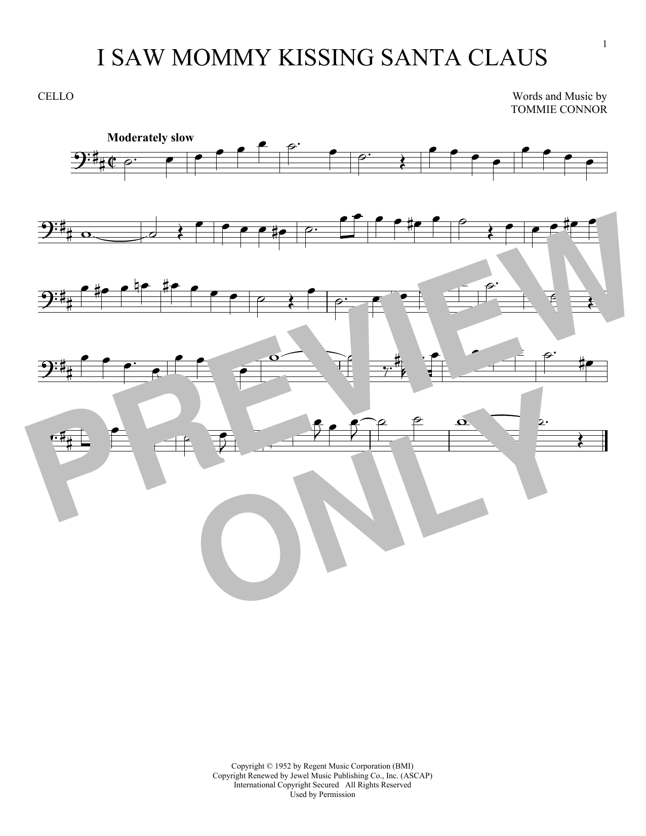 Produktgalerie: Seite 1 von 1 I Saw Mommy Kissing Santa Claus, Tommie Connor, Violoncello