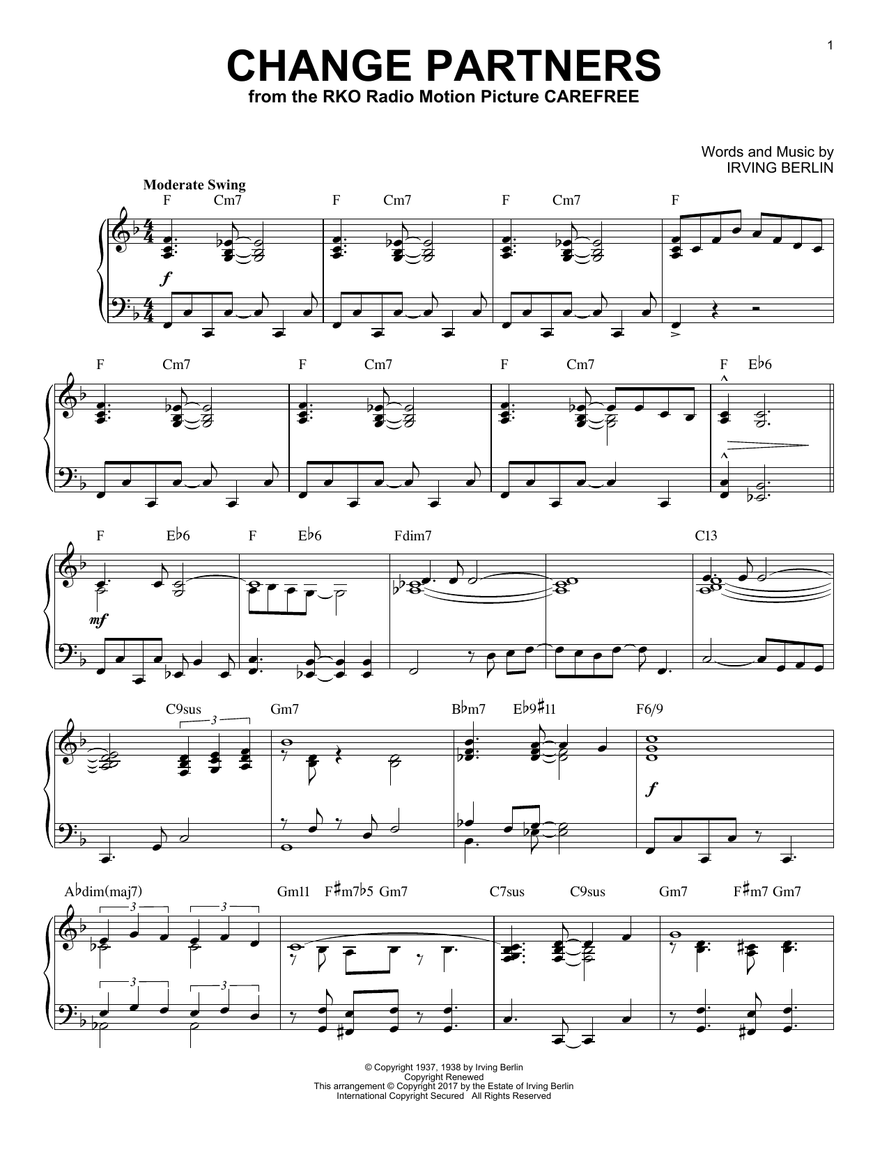 Product gallery: Page 1 of 1 Change Partners [Jazz version], Irving Berlin