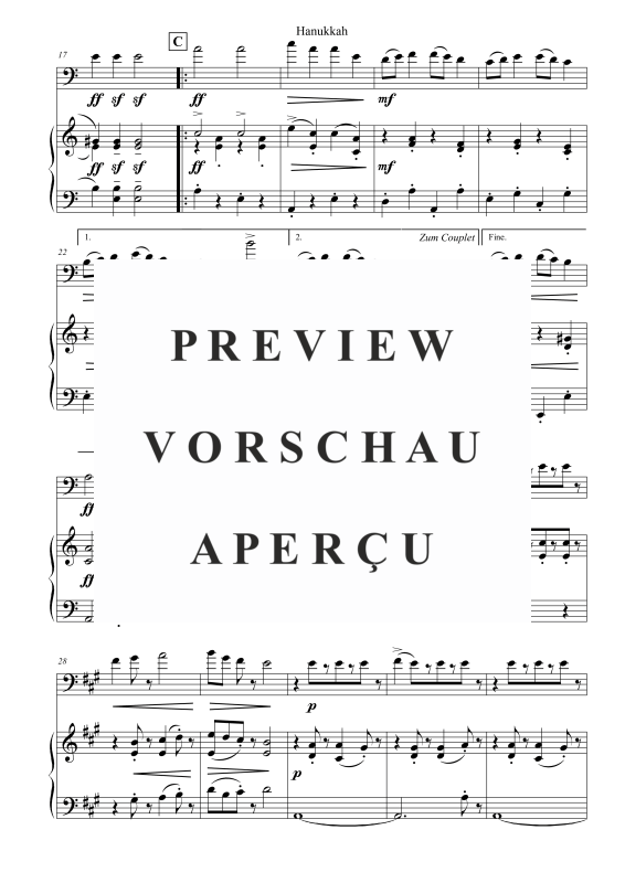 Produktgalerie: Seite 3 von 6 Hanukkah, , Kontrabass und Klavier