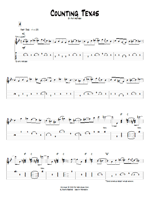 Product gallery: Page 1 of 1 Counting Texas, Pat Metheny