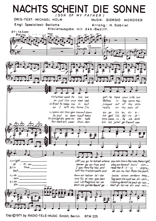 Produktbild zu: Nachts scheint die SonneMichael Holm