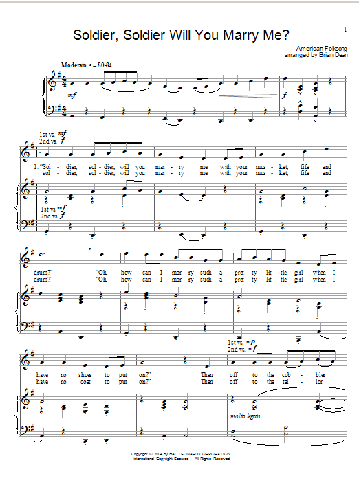 Produktbild zu: Soldier, Soldier Will You Marry Me