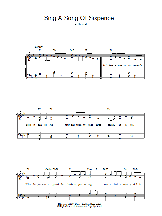 Product picture to: Sing A Song Of Sixpence