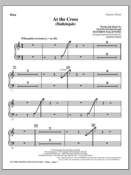 Produktgalerie: Seite 1 von 1 At The Cross (Hallelujah) - Harp, Harold Ross, Chor