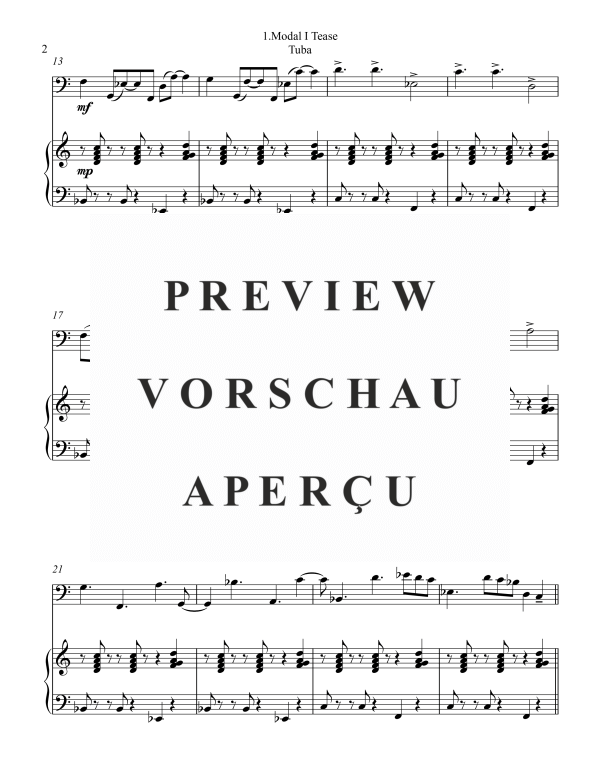 Product gallery: Page 6 of 11 Frivol I Tease, , (tuba or bass trombone and piano)