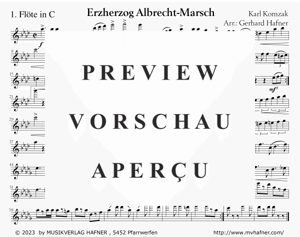 gallery: Erzherzog Albrecht - Marsch, , (large wind orchestra)