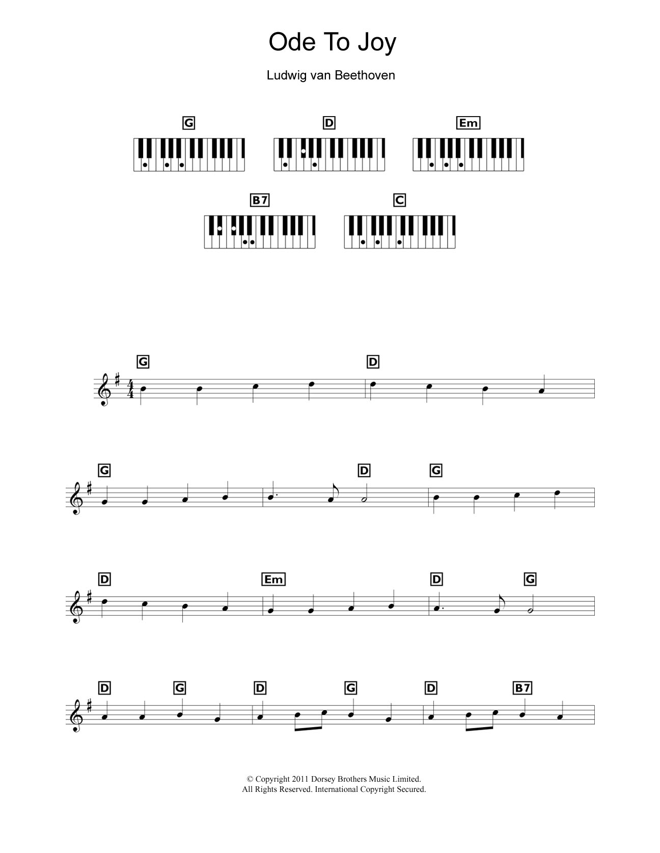 Product picture to: Ode To Joy from Symphony No. 9, Fourth Movement