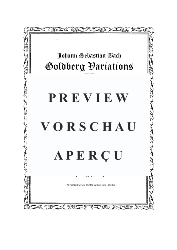 Produktgalerie: Seite 2 von 11 Goldberg Variationen BWV 988, , Klavier Solo