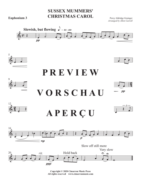 Product gallery: Page 10 of 13 Sussex Mummers´ Christmas Carol , , (Tuba Ensemble EEETTT)