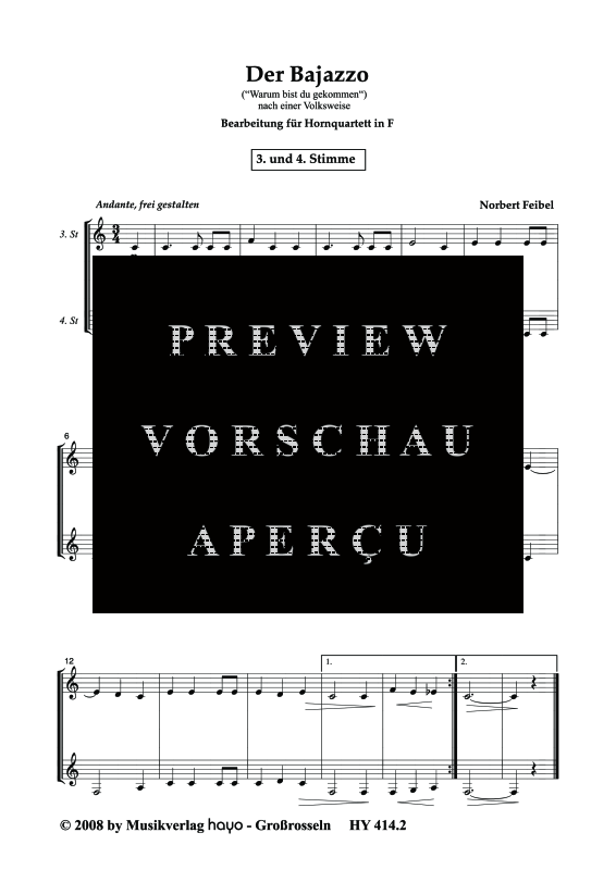 gallery: Der Bajazzo , , (Horn Quartett)