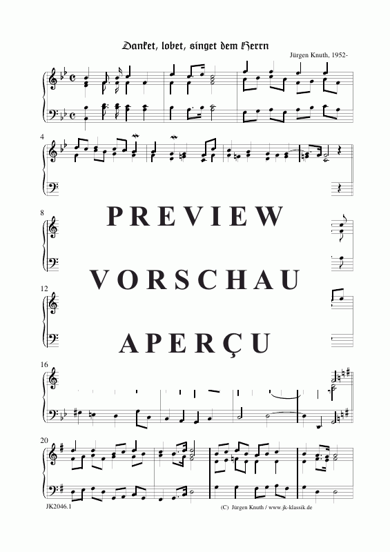 Produktgalerie: Seite 10 von 11 Danket, lobet, singet dem Herrn, , Gesang + Klavier/Orgel/Cembalo