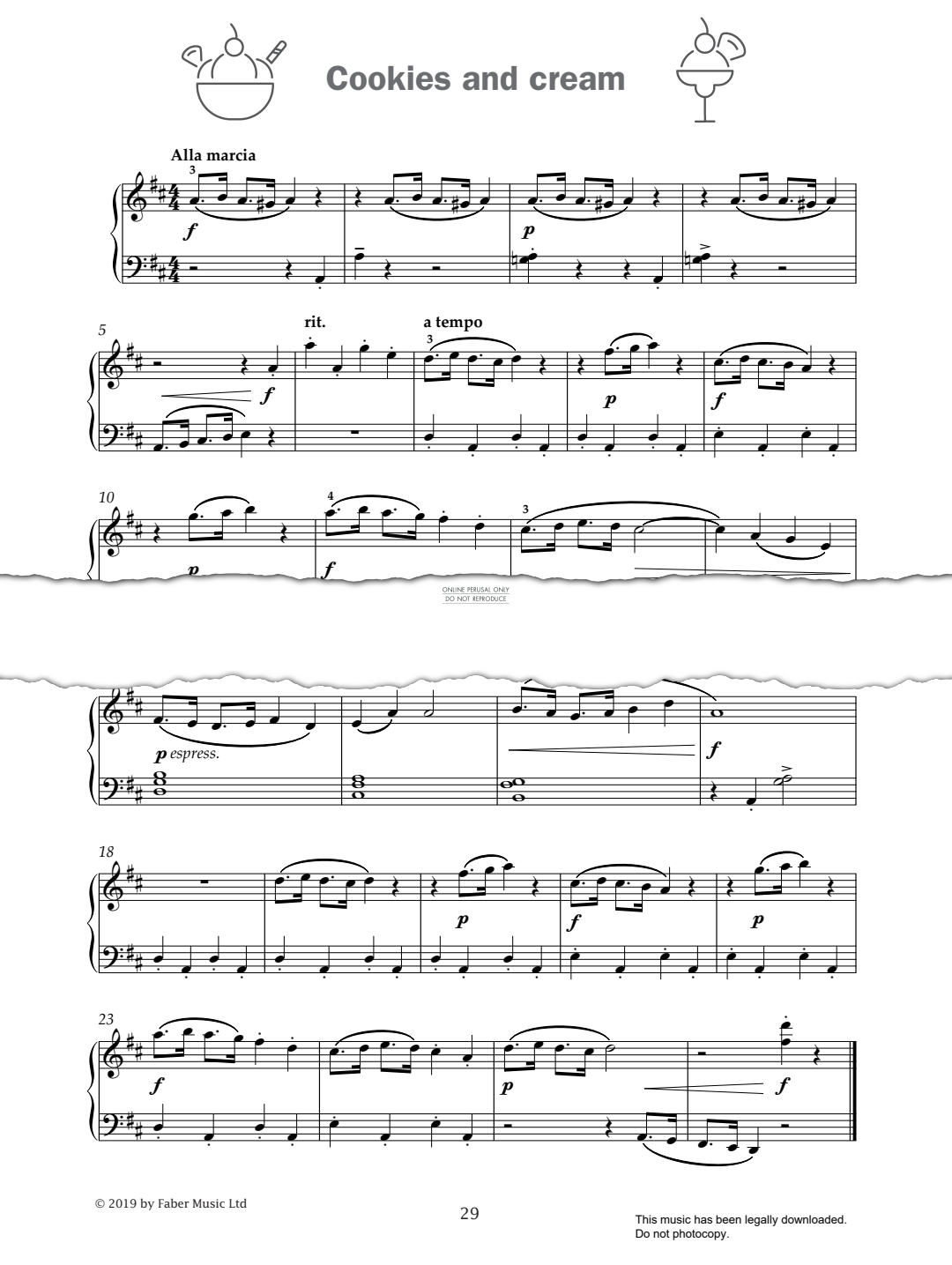 Produktgalerie: Seite 1 von 1 Cookies And Cream (from 'Improve Your Sight-Reading! A Piece a Week Piano Grade 5'), Paul Harris, Klavier