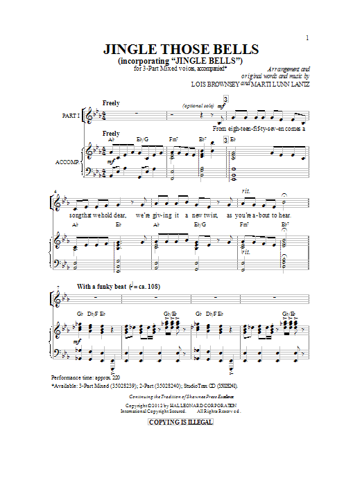 Product gallery: Page 1 of 1 Jingle Those Bells, Lois Brownsey