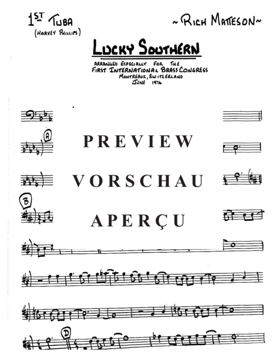 Produktgalerie: Seite 15 von 21 Lucky Southern , , (Tuba Ensemble EEETTT + Band)
