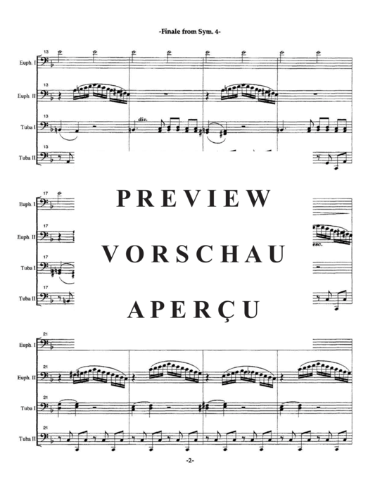gallery: Finale from Symphony No. 4 , , (Tuba Quartett EETT)