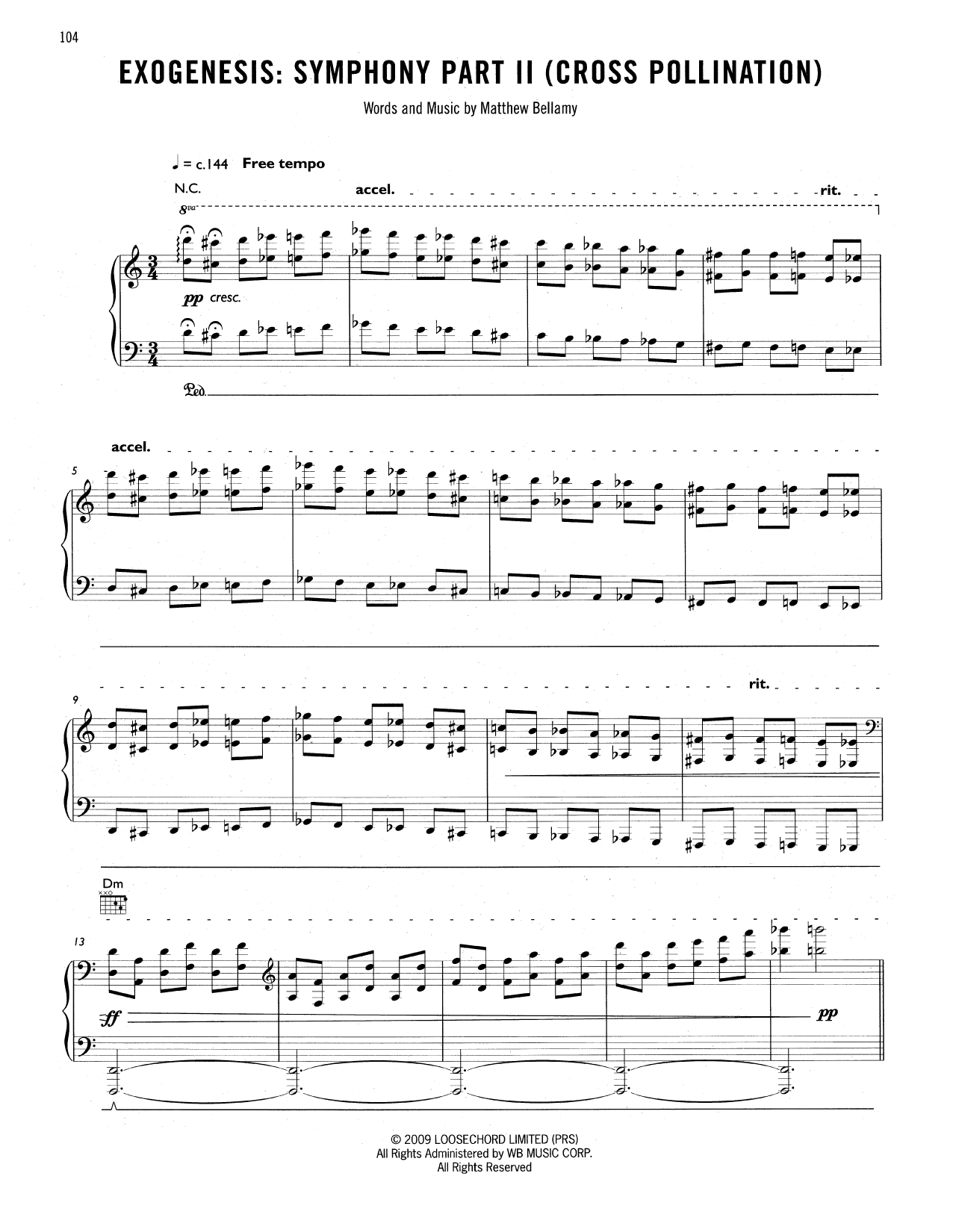 Produktgalerie: Seite 1 von 1 Exogenesis: Symphony Part II (Cross Pollination), Muse, Gitarre