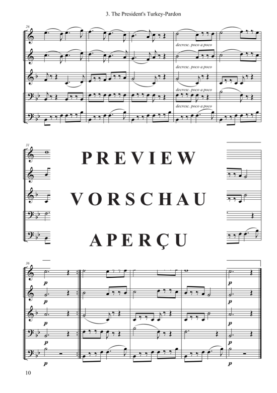 gallery: The President´s Turkey-Pardon , , (Blechbläser Quintett)