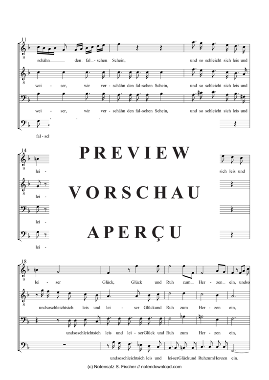 Product gallery: Page 3 of 4 Vieler Trug betört das Leben , , (male choir)