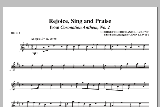 Product picture to: Rejoice, Sing And Praise - Oboe 2