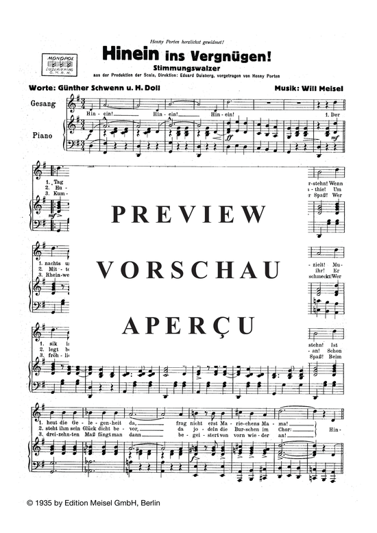 Produktgalerie: Seite 3 von 4 Hinein ins Vergnügen, , Klavier und Gesang