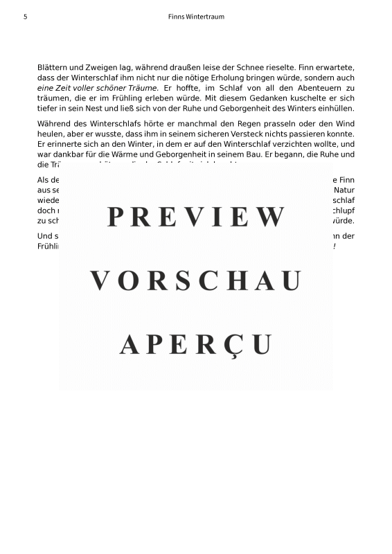 gallery: Finns Wintertraum - Eine Gute-Nacht-Geschichte über das Abenteuer des Einschlafens, , Vocalsandchords - Leadsheet