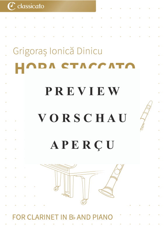 gallery: Hora Staccato, , (Klarinette in B und Klavier)