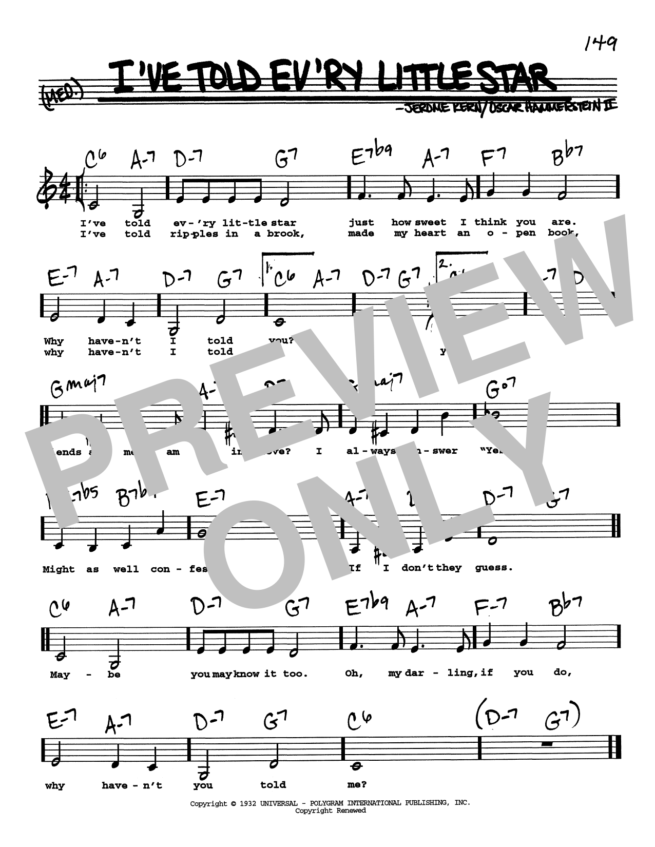 Produktbild zu: I've Told Ev'ry Little Star (Low Voice)
