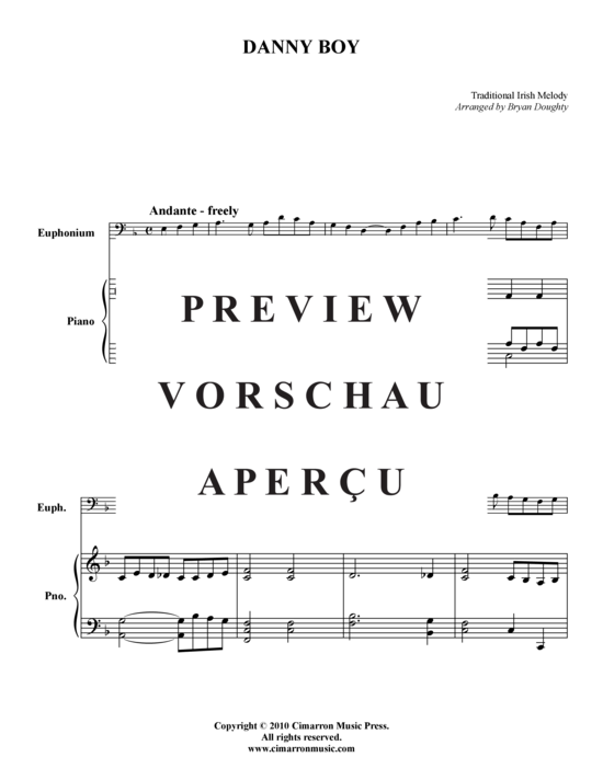 Product gallery: Page 2 of 6 Danny Boy , , (baritone/trombone/trumpet + piano)