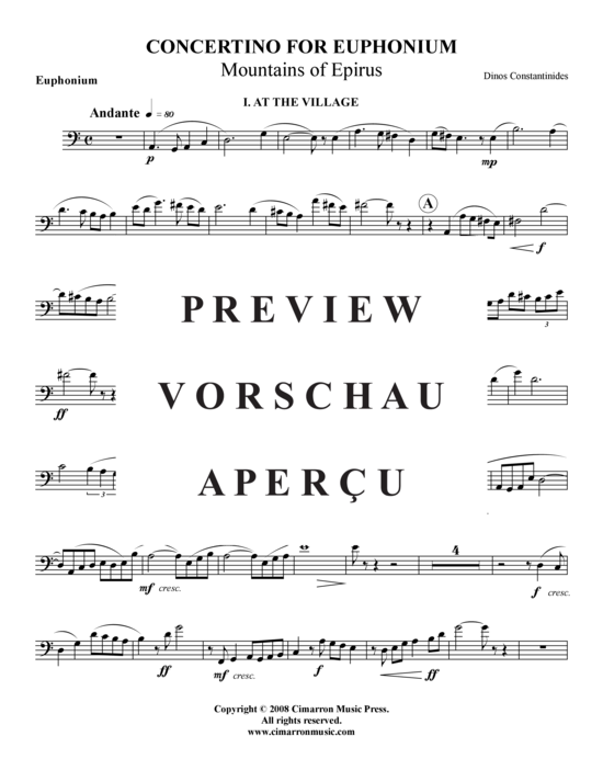 Product gallery: Page 13 of 18 Concertino: Mountains of Epirus , , (baritone/pos + piano)