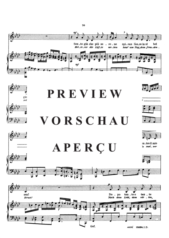 Product gallery: Page 3 of 8 Dopo tante e tante pene, Sieber Ferdinand, Low Voice and Piano