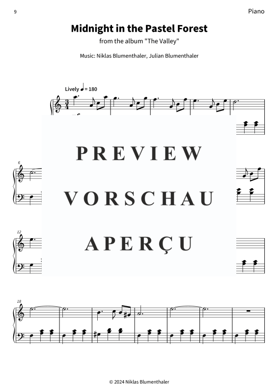 gallery: Midnight in the Pastel Forest, Niklas Blumenthaler, (Klavier Solo)