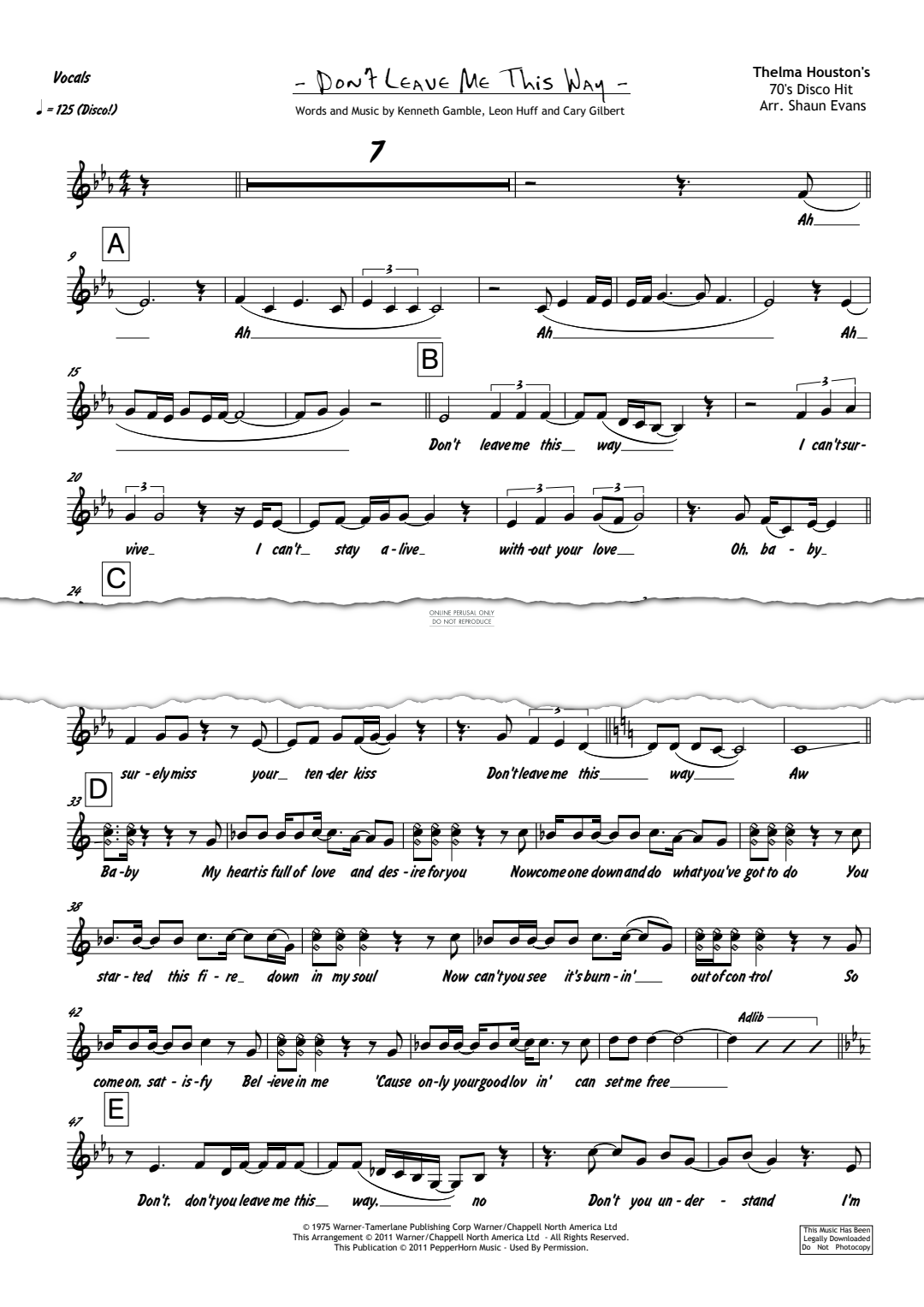 Product gallery: Page 1 of 1 Don't Leave Me This Way, Thelma Houston