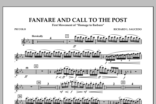 Produktbild zu: Fanfare and Call to the Post - Piccolo