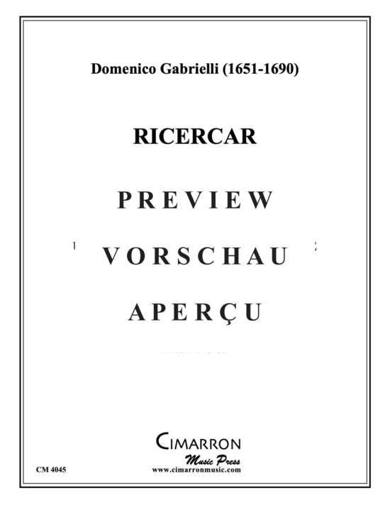 Product gallery: Page 2 of 4 Ricercar , , (Tenor Posaune Solo)