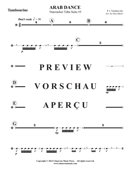 Product gallery: Page 11 of 11 Danse Arabe , , (2x Baritone, 2x Tuba)