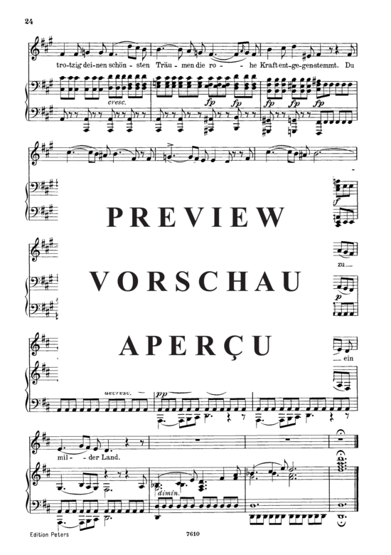 Product gallery: Page 4 of 4 Sehnsucht D.516 Der Lerche Wolken, , Low Voice and Piano