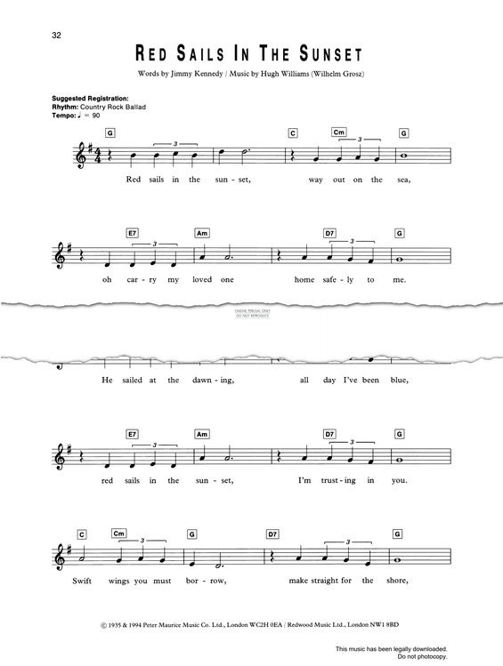 Produktgalerie: Seite 1 von 1 Red Sails In The Sunset, Slim Whitman, Gesang, Gitarre, Keyboard