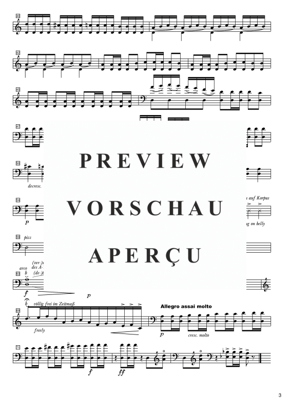 gallery: Dance sacrale kanonique, , Double Bass Quintet - Single Parts