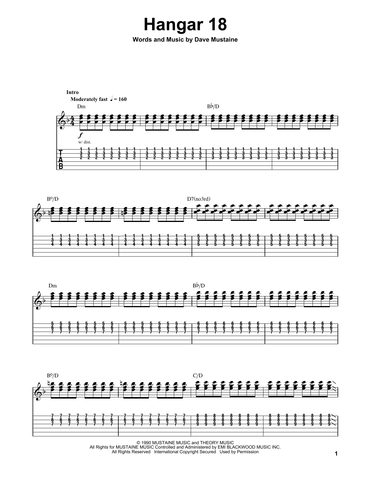 Produktgalerie: Seite 1 von 1 Hangar 18, Megadeth, Gitarre