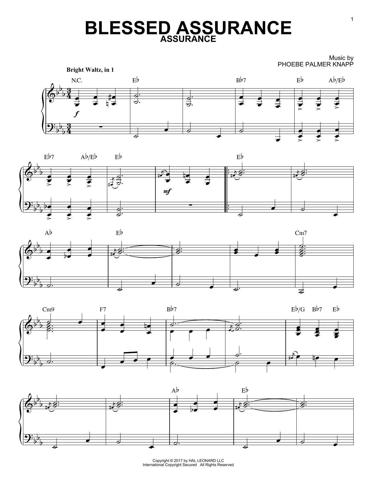 Product picture to: Blessed Assurance [Jazz version]