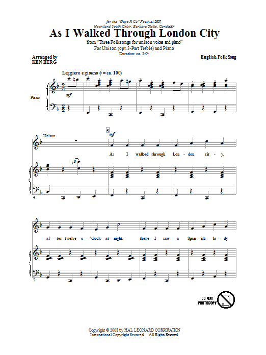 Produktbild zu: As I Walked Through London City