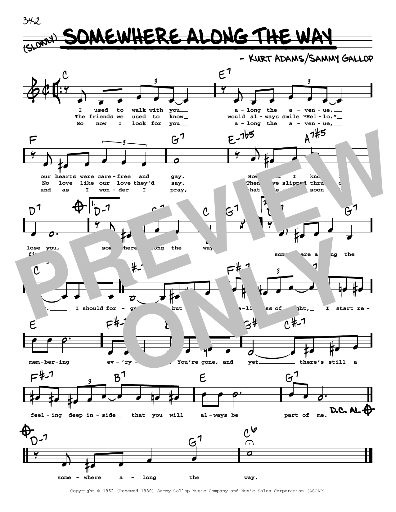 Produktbild zu: Somewhere Along The Way (Low Voice)