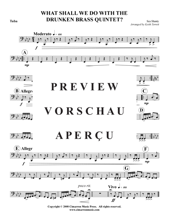 Produktgalerie: Seite 9 von 9 What Would You Do With a Drunken Tuba Quartet? , , (Blechbläserquintett)