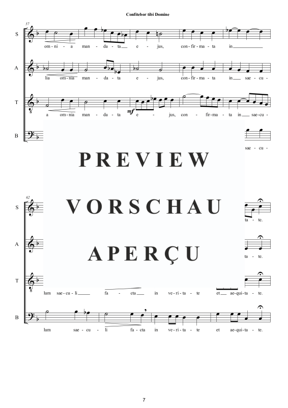 Produktgalerie: Seite 8 von 11 Confitebor tibi Domine - Sacred Motet, , Gemischter Chor
