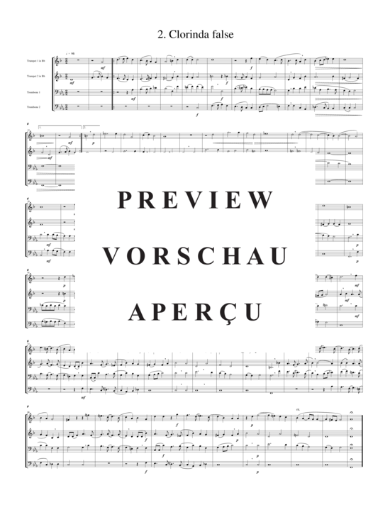 Produktgalerie: Seite 3 von 13 Zwei Madrigale, Vol. 9, , (2xTrompete in B/C, Horn in F, Posaune)