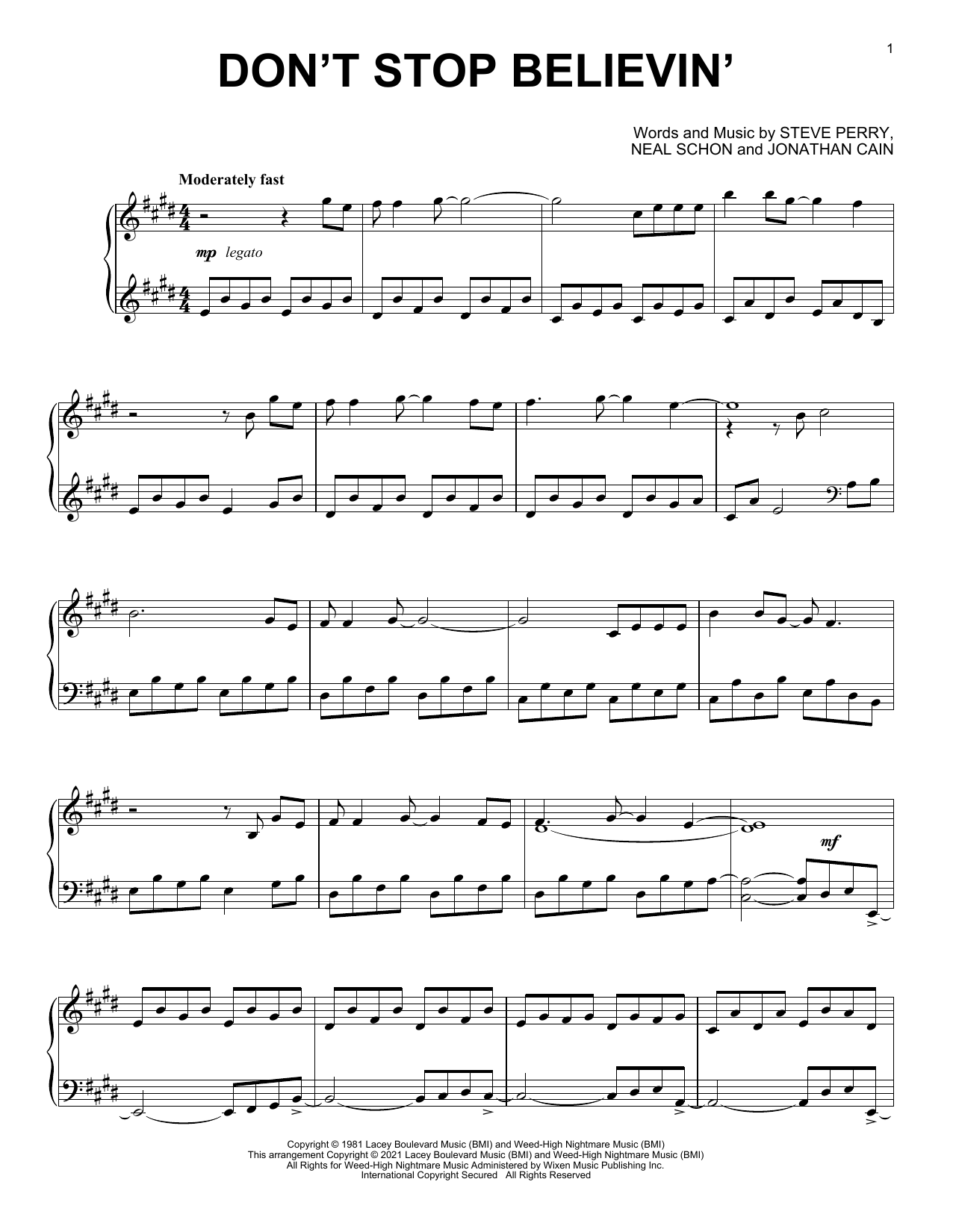 Produktbild zu: Don't Stop Believin' [Classical version]